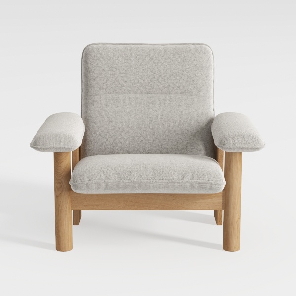 CHITA Accent Chair, Mid Century Modern Fabric Upho