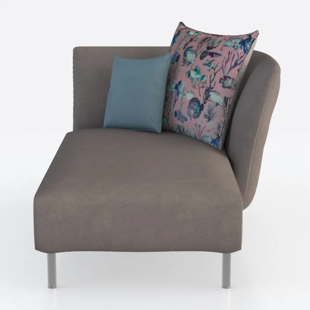 IKEA KIVIK Chaise Longue, Tibbleby Beige/Grigio