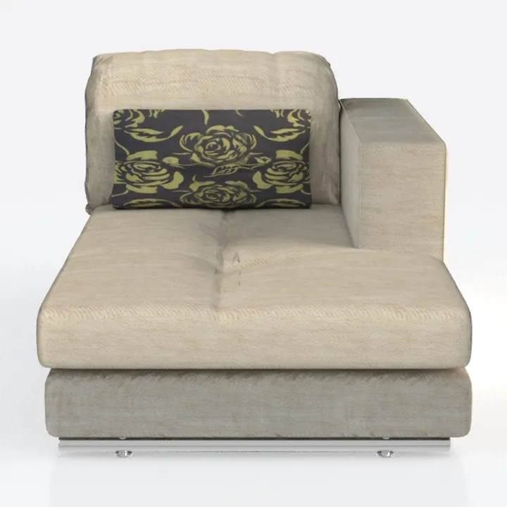 POVISON 31" Modular Sectional Armless Sofa for Liv