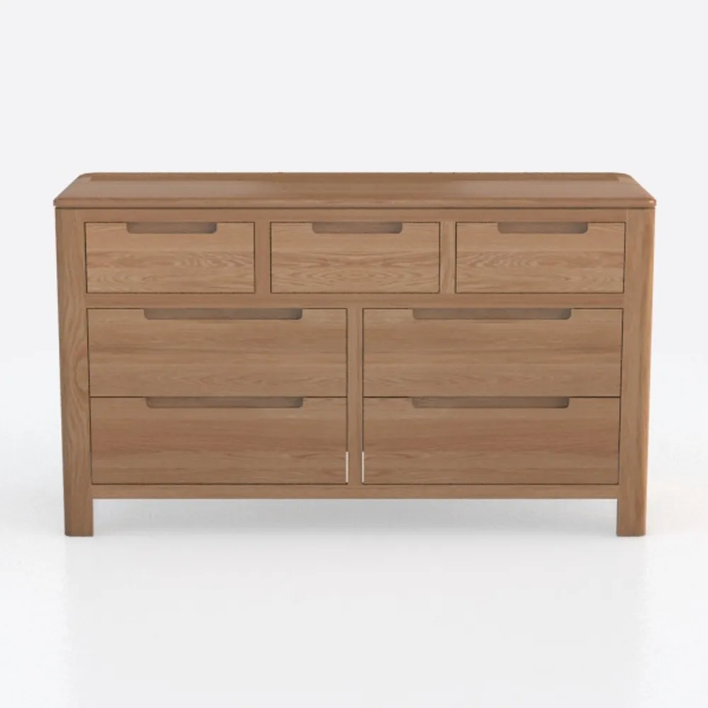 SICOTAS 7 Drawer Dresser for Bedroom, 57" Wide