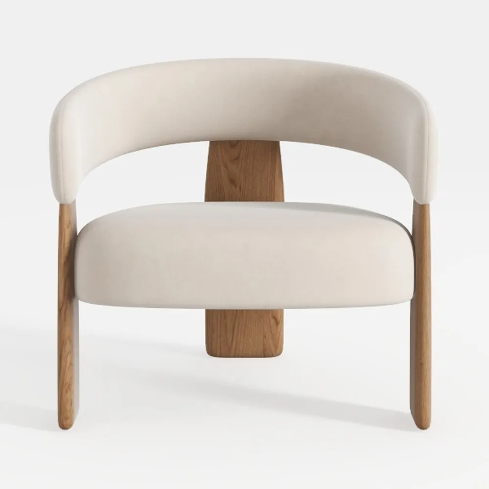 Set of 2 Modern Velvet Fabric Upholstered Dining