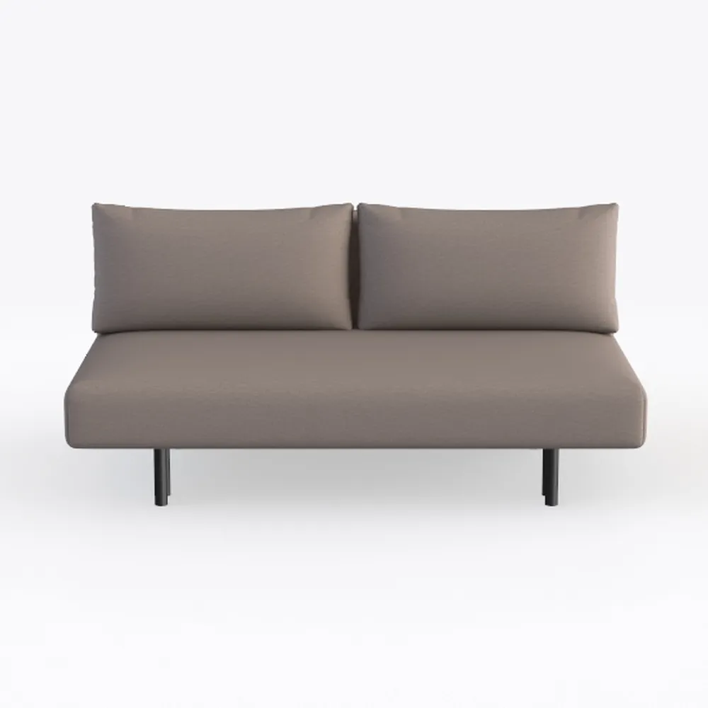 Armen Living Serenity 79" Fossil Gray Velvet Sofa 