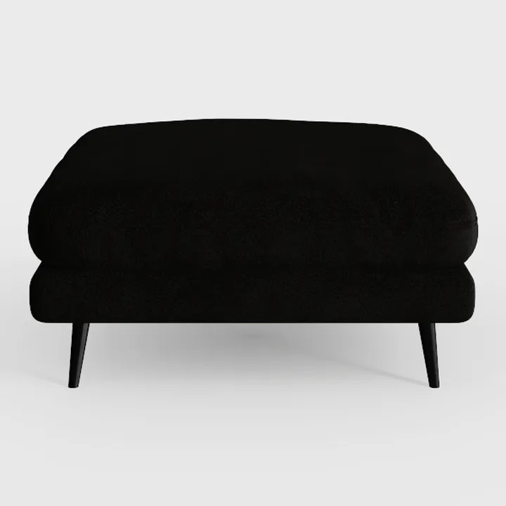 Storage Bench Bedroom Wooden Leg Bench (Black)