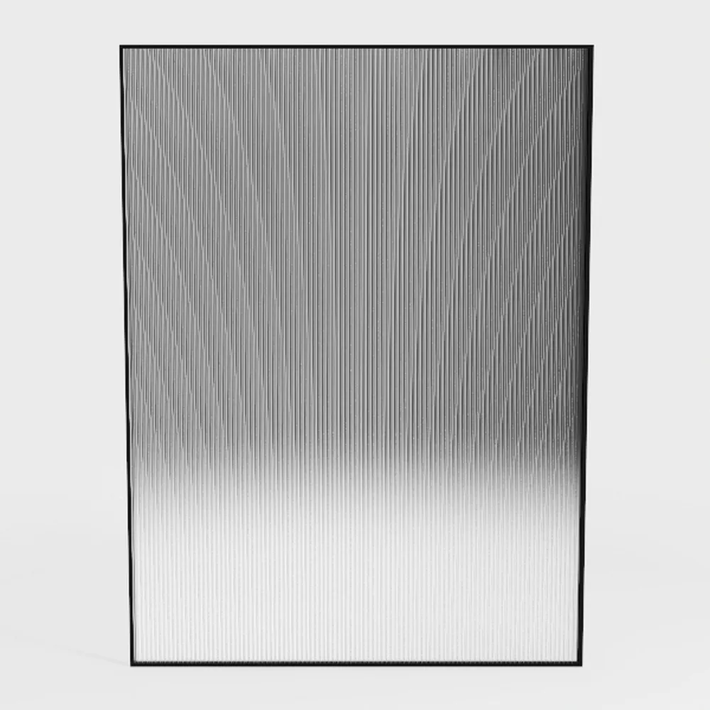 Walnut Fluted Sideboard Buffet Cabinet with