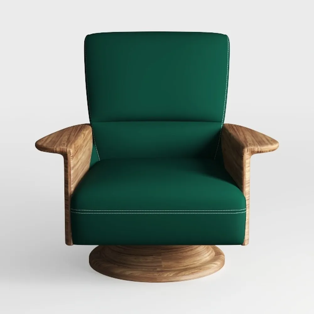 TREATLIFE HOME Comfortable Swivel Barrel Chair for