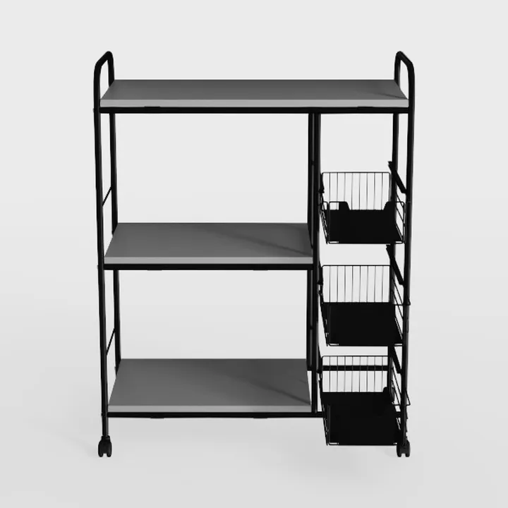 FURINNO Turn-N-Tube 4-Tier Cube Ladder Shelf