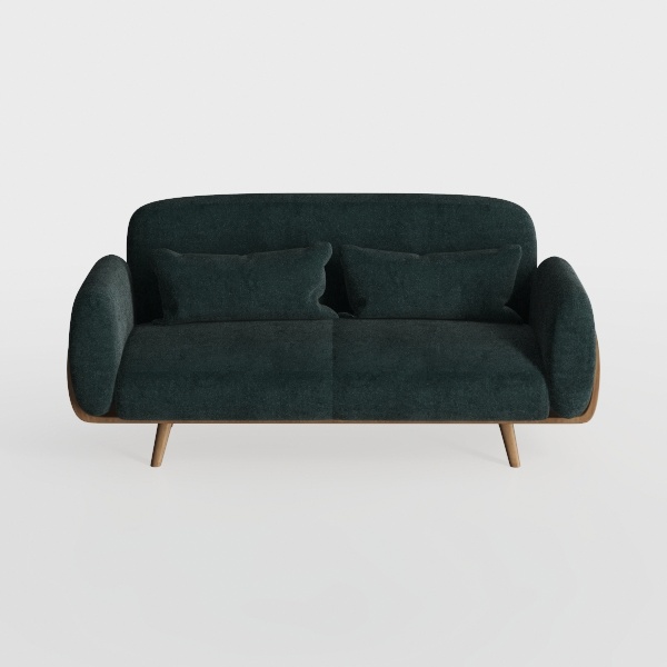 GMLFVUIPLJ Modern Mid-Century Tufted Loveseat, Dar