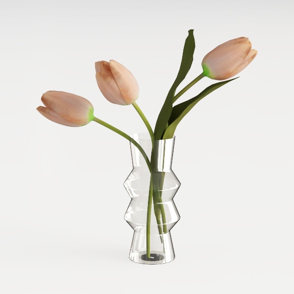 8 Inch Handmade Iridescent Glass Vase - Modern