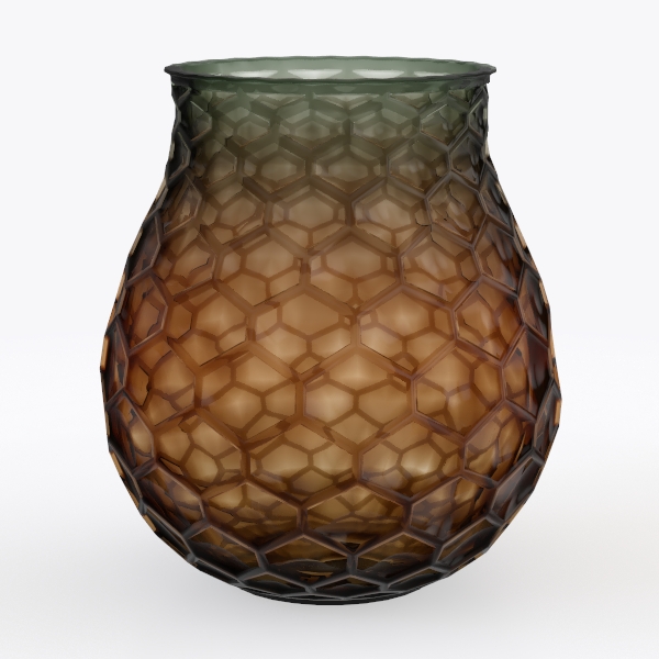 Rustic Ceramic Vase, 8.3&quot; Black Farmhouse Tall