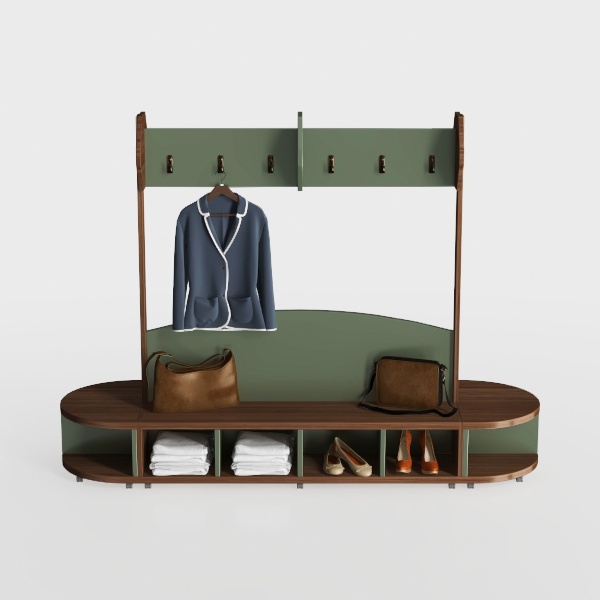 Romantic Autumn-clothes shelf