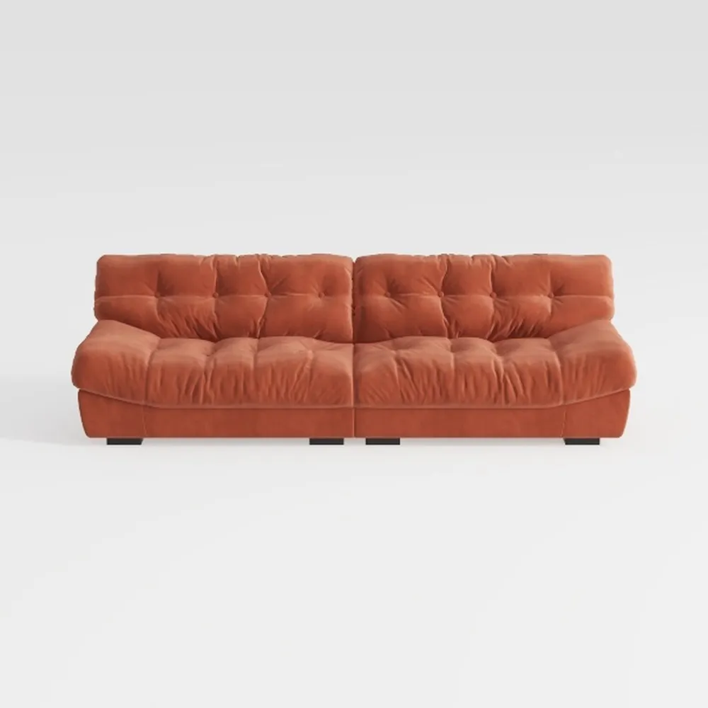 Foldable Three Person Fabric Sofa Bed, high Reboun