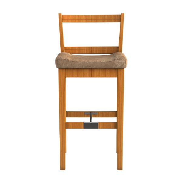 2 Pieces Counter Height Chair Set with Leather