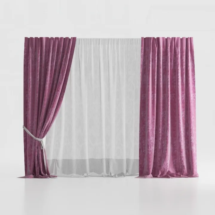 Central Park Cotton Linen Full Blackout Curtain 