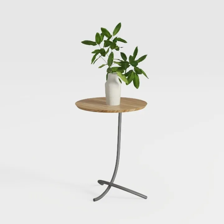 Sofa Side Table Metal Legs Versatile Indoor Corner