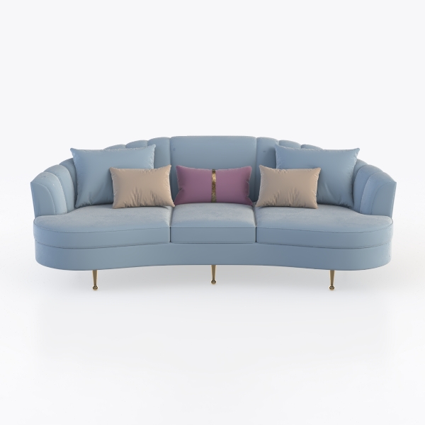 SAFAVIEH Couture Primrose Glam Light Blue Velvet