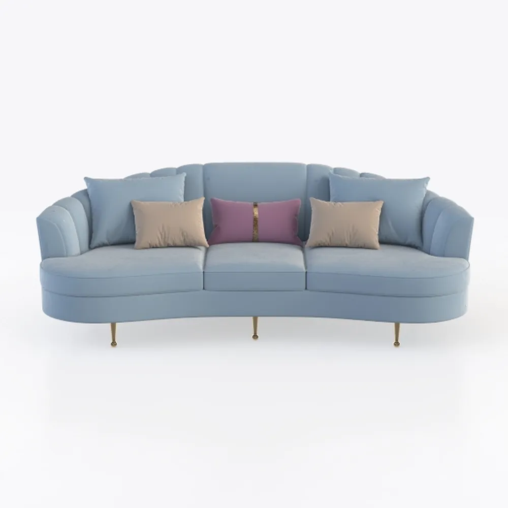 SAFAVIEH Couture Primrose Glam Light Blue Velvet