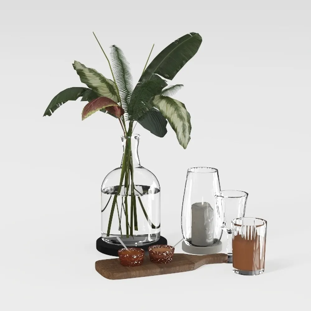 4 Pcs Magnolia Artificial Leaves Branches 25 Inch