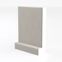 Walnut Fluted Sideboard Buffet Cabinet with Left 45 Degree View