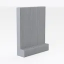 Walnut Fluted Sideboard Buffet Cabinet with Right 45 Degree View