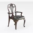 La Salla Traditional Brown Cherry and Dark Brown F Right 45 Degree View