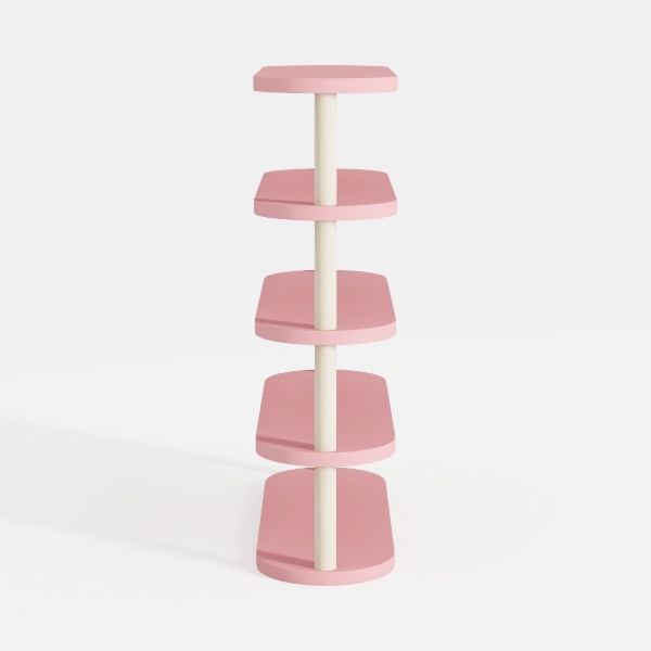 BYERZ Rotating Bookshelf, Small Book Shelf for