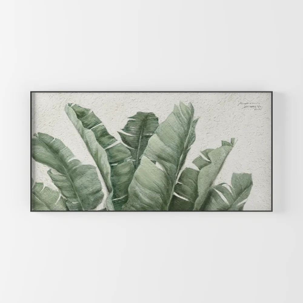 Arjun Flower Wall Art Floral Canvas Painting Teal