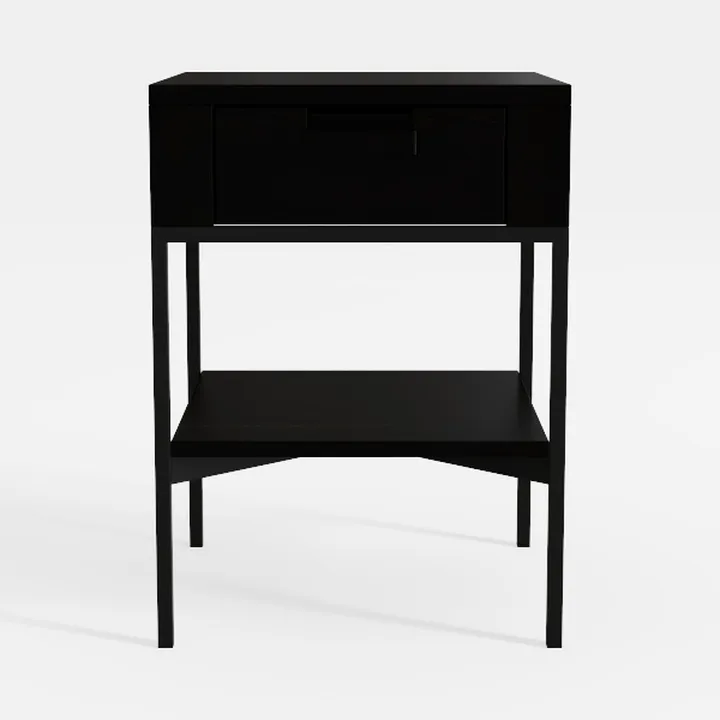 WLIVE Rattan Nightstands Set of 2 with Charging