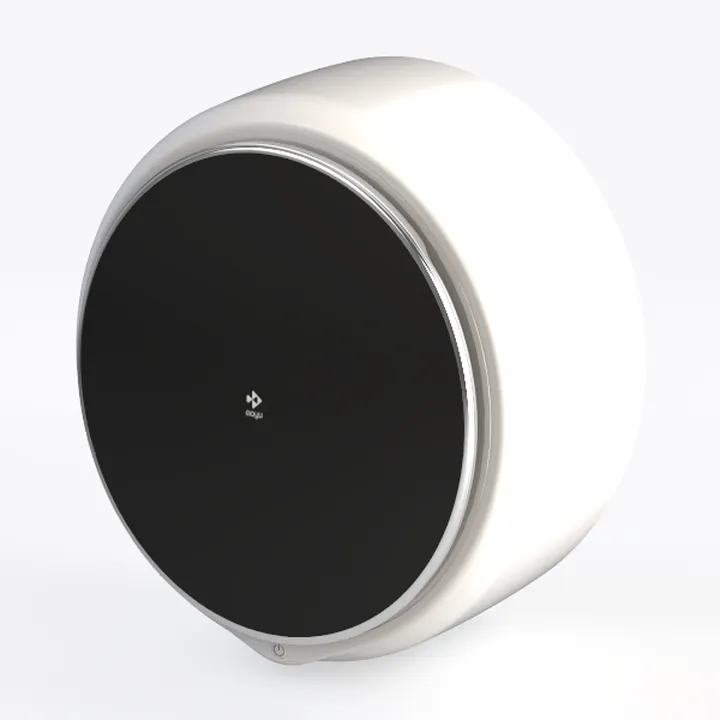 Minimalist White Plastic Wall Mounted Smart Speaker 3D Model