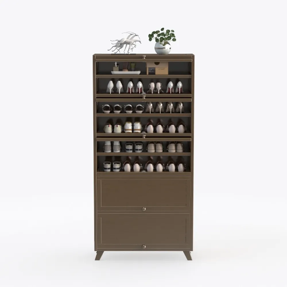 TVU Wood Corner Bookcase, 5 Tier 65 Inch Tall Book