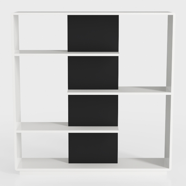 LINSY HOME 9-Cube Bookcase, Bookshelf, 3-Tier Open