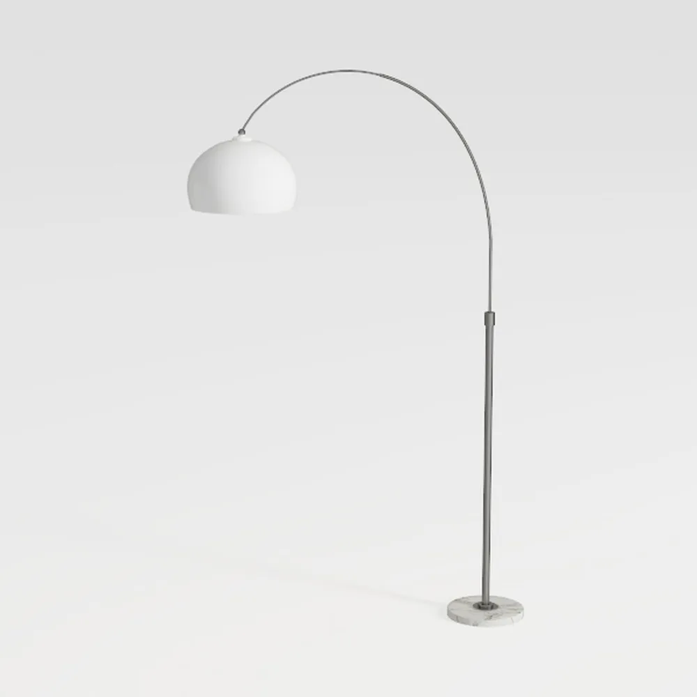 Adesso Arc Floor Lamp Brushed Steel