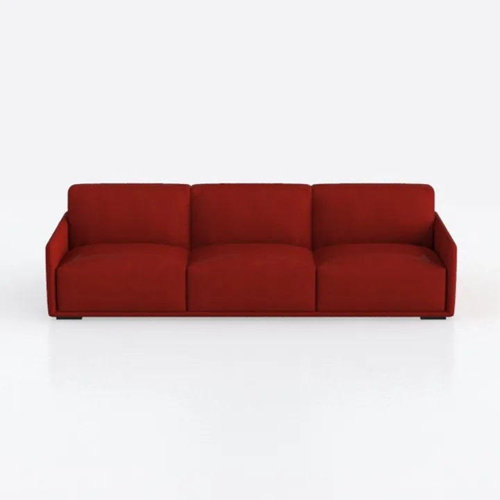 Foldable Three Person Fabric Sofa Bed, high Reboun