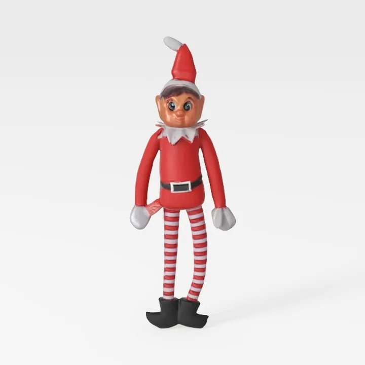 Christmas Elf Behaving Badly Plush Toy_ai generated