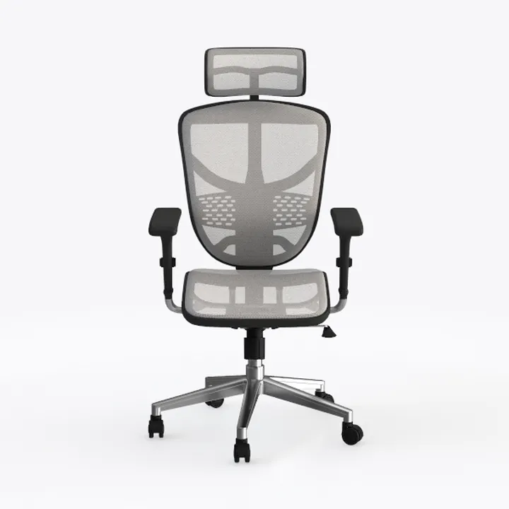 Minimalist Mesh Fabric Metal Office Chair 3D Model