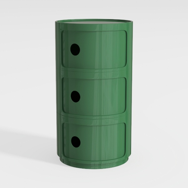 Bedside Table with 360° Wheels,Square Nightstand