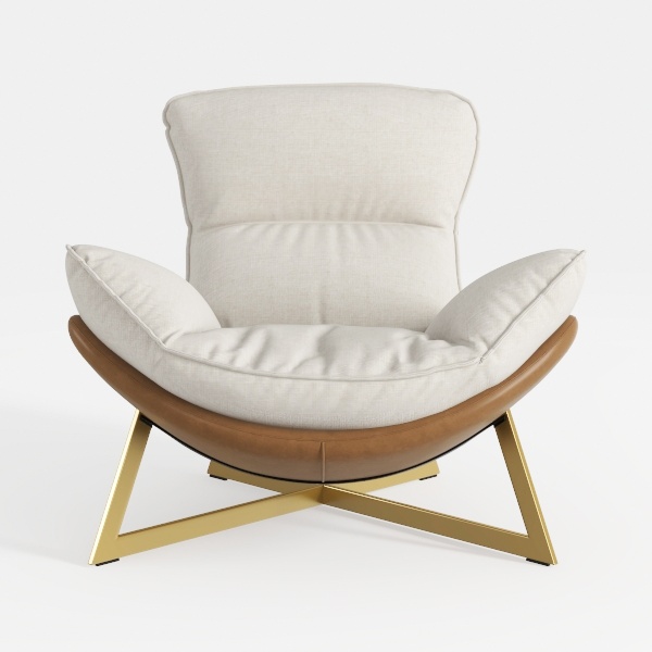 MARURY Modern Home Office Desk Chair, Single Sofa 