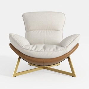 MARURY Modern Home Office Desk Chair, Single Sofa 