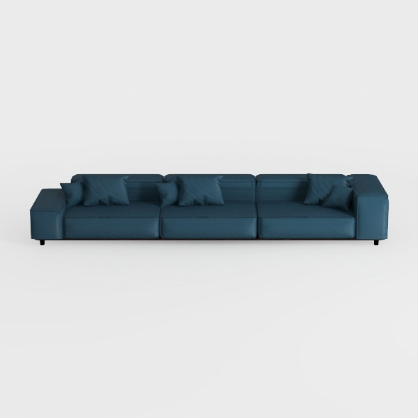 MAKLAINE Contemporary Standard Navy Velvet Cloud