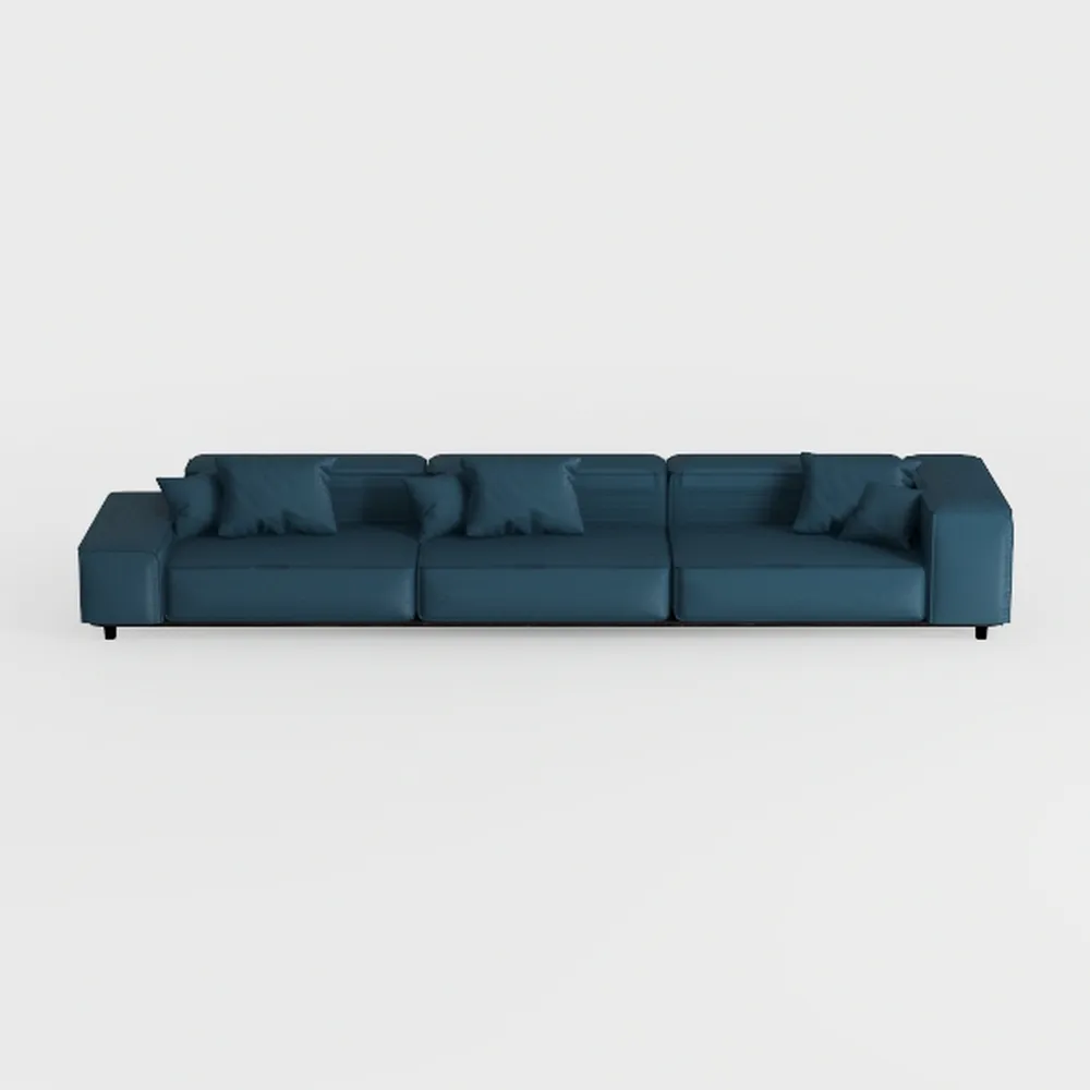 MAKLAINE Contemporary Standard Navy Velvet Cloud