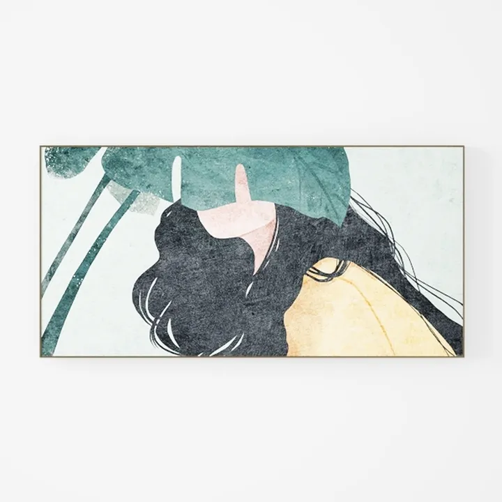 CHATYOUNG Wall Art Living Room - Large Teal Blue