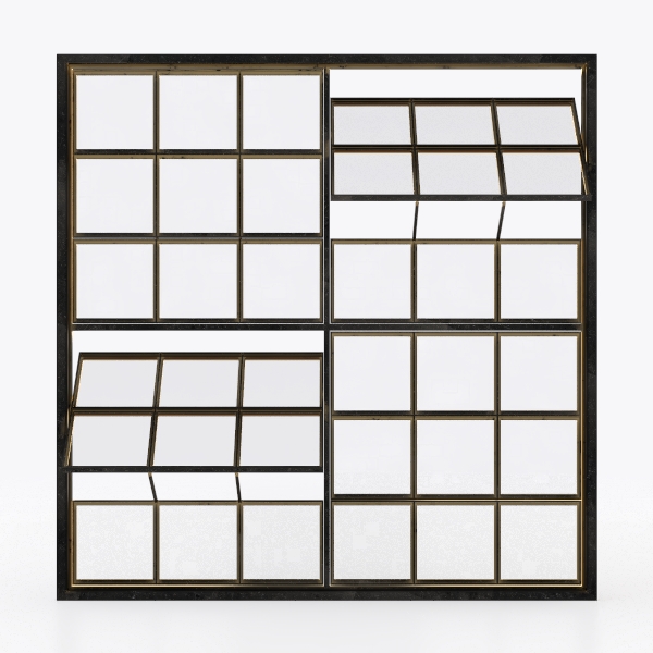 french window-Industrial Loft