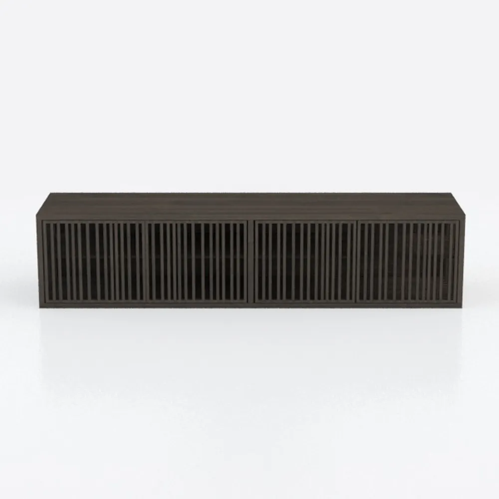 Plank+Beam Contour Wood TV Stand, Solid Wood