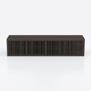 Plank+Beam Contour Wood TV Stand, Solid Wood