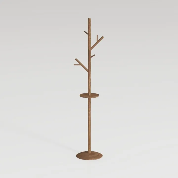 Solid Wood Coat Rack, Freestanding Coat Rack for
