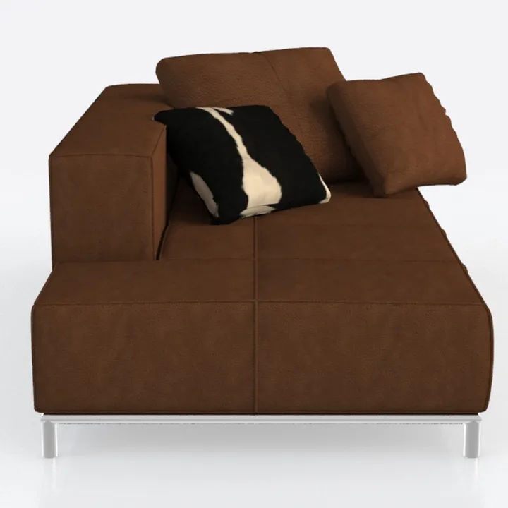 Furnemart Modern L Shape Sectional Sofa with Chais