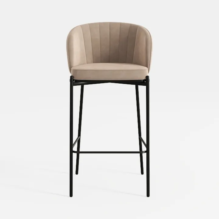 65cm Swivel Bar Stools Set of 2, PU Leather Kitche