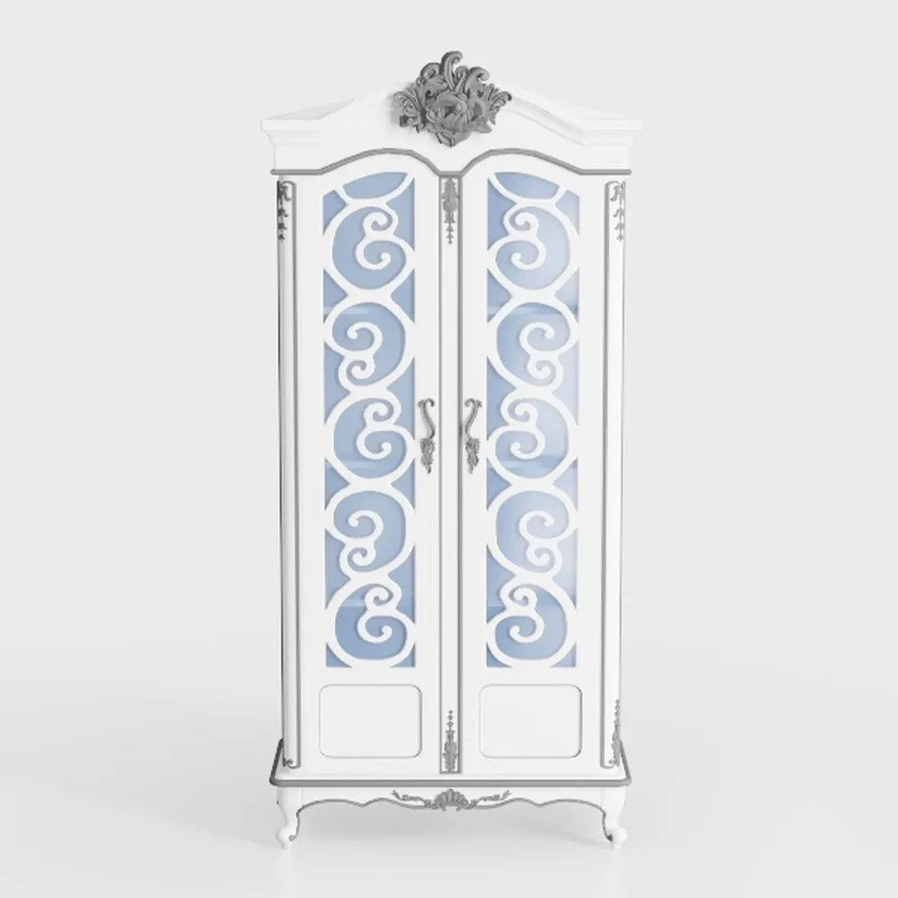 PHI VILLA Tall Accent Cabinet with Doors