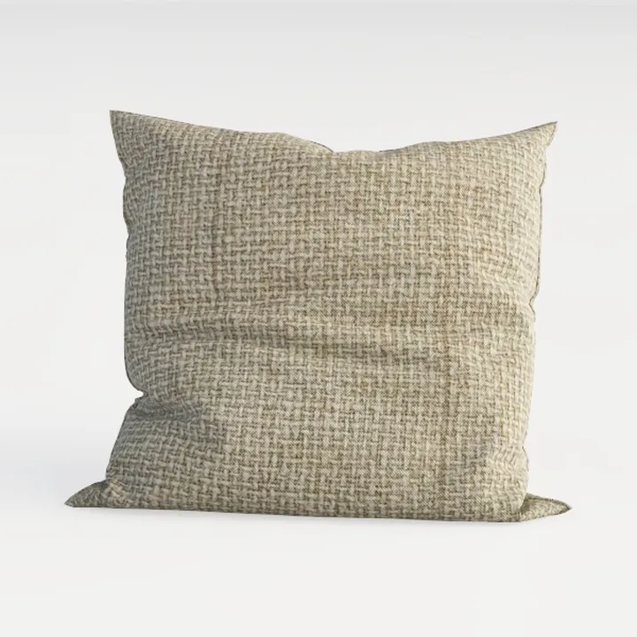 Minimalist Linen Throw Pillow 3D Model