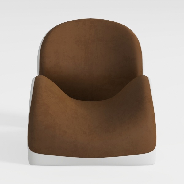 Swivel Boucle Chairs Set of 2, Modern Round 360°