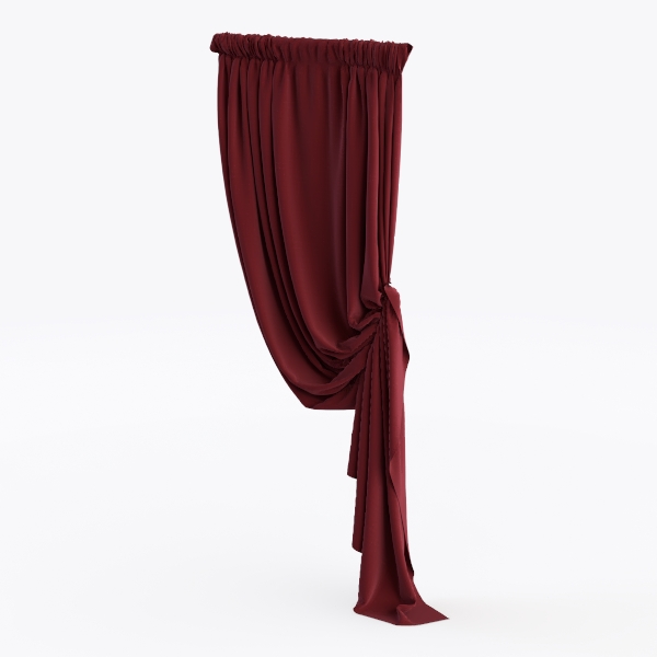 curtain-Crimson Elegance